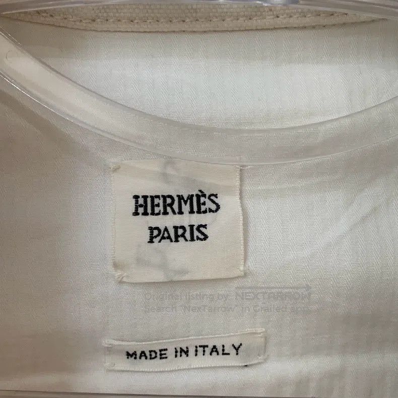 Hermes Hermes Denim Jacket with Leather Logo and Pig Nose Design Size XS / US 0-2 / IT 36-38 - 5 Thumbnail