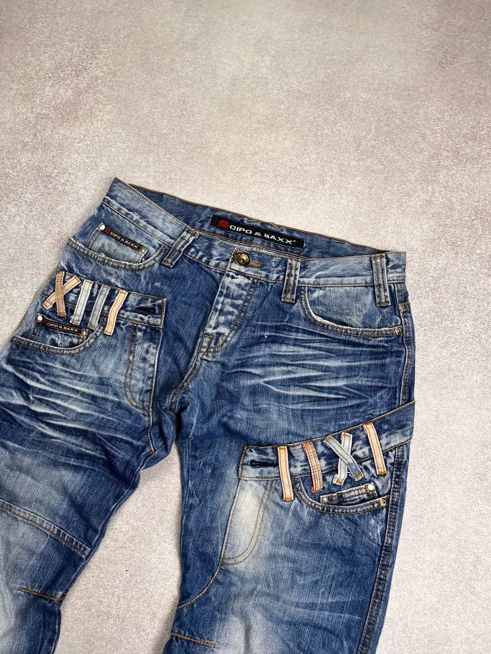 Japanese Brand Vintage Avantgarde Belt Baggy Denim Y2K 33x32 Size US 32 / EU 48 - 5 Thumbnail