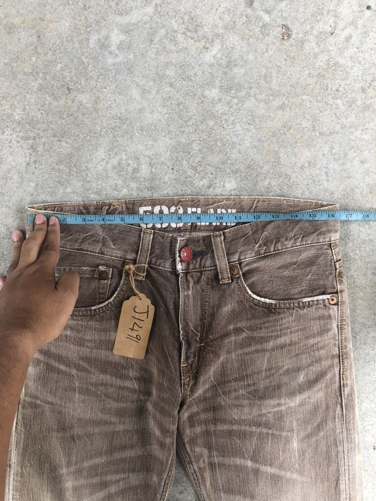 If Six Was Nine Japanese Edwin Flared Jeans Distressed Jeans Size US 32 / EU 48 - 21 Thumbnail