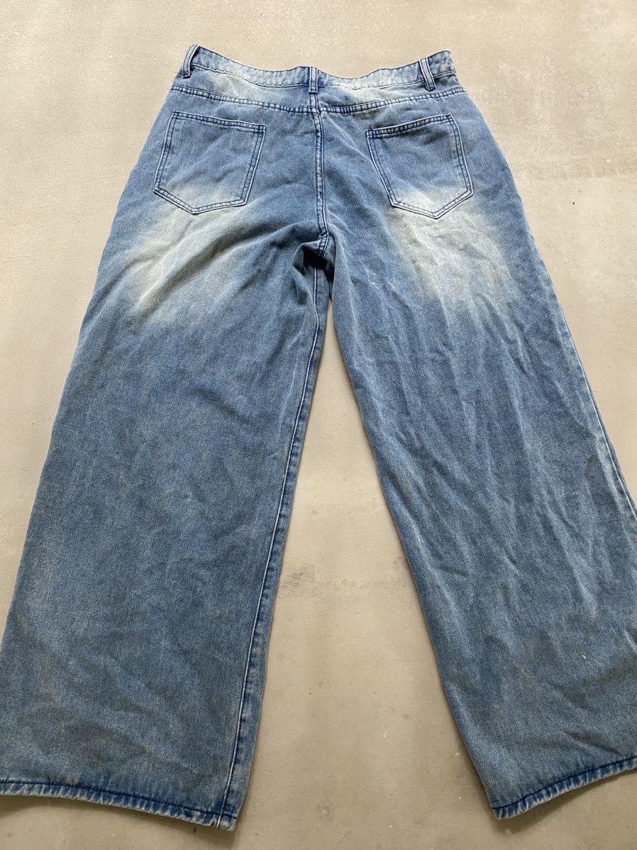 Vintage Baggy denim jeans Size 35" - 2 Thumbnail