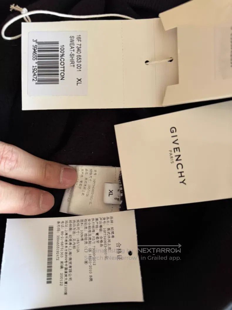 Givenchy Givenchy Classic loose fit logo sweatshirt Size US XL / EU 56 / 4 - 3 Thumbnail