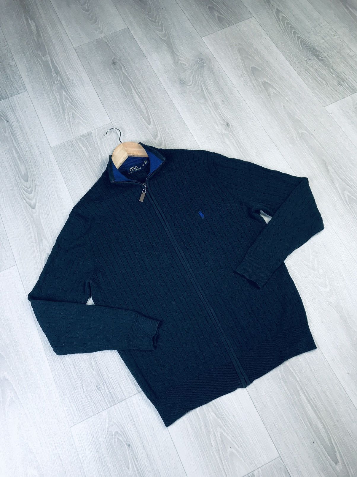 Polo Ralph Lauren Polo Ralph Lauren zip sweater rare dark grey Size US XL / EU 56 / 4 - 8 Thumbnail