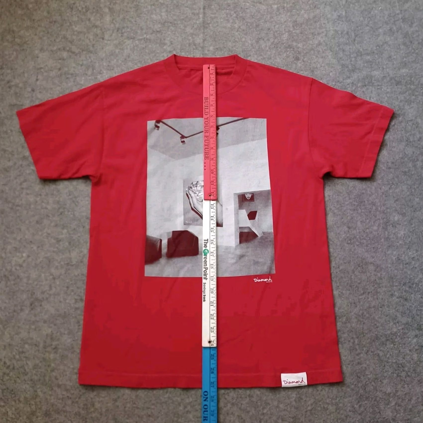Diamond Supply Co. Diamond Supply Co T Shirt Mens Medium Red Graphic Short Sleeve Size US M / EU 48-50 / 2 - 7 Thumbnail