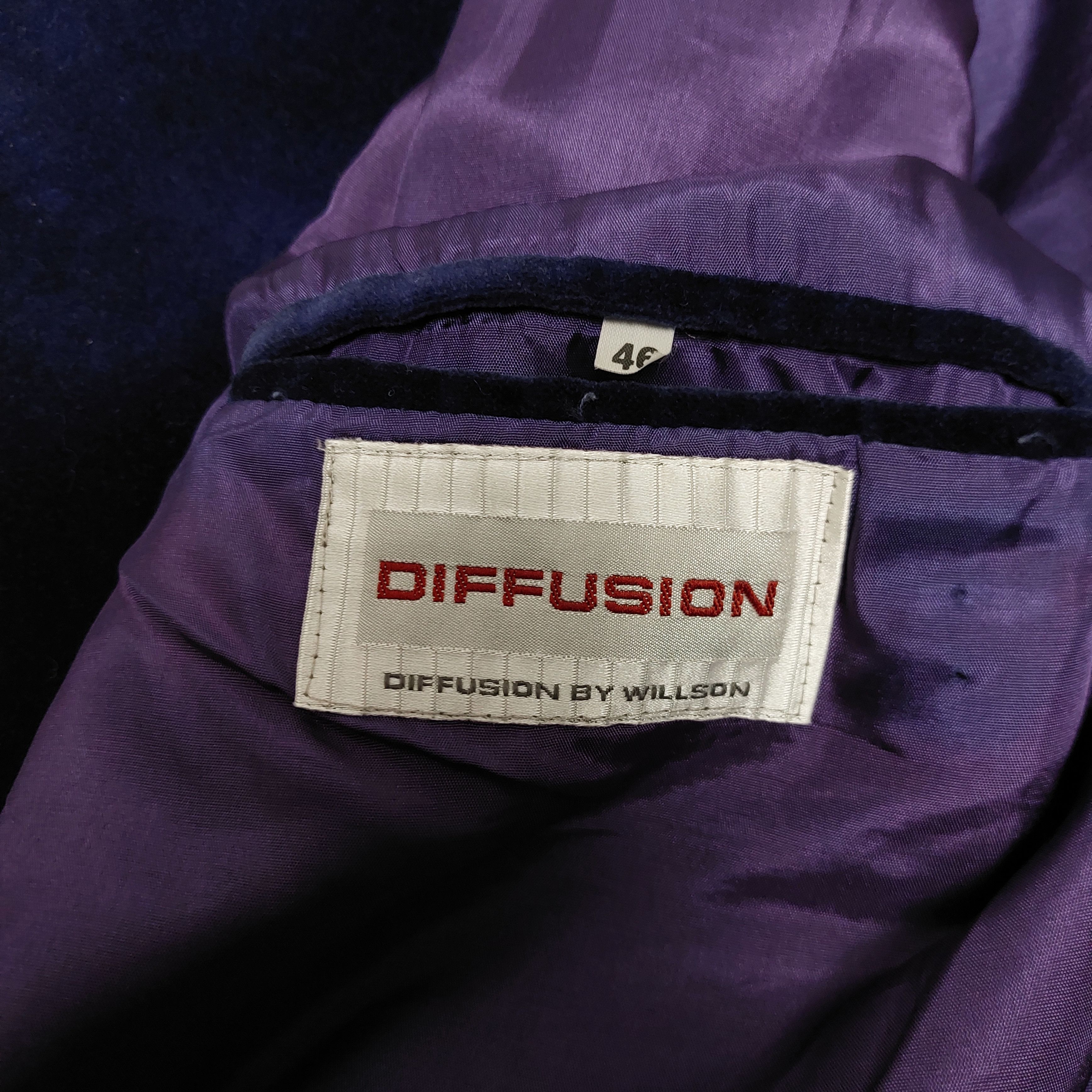Vintage 1970/80s Diffusion by Wilson velvet jacket with pads Size US XL / EU 56 / 4 - 6 Thumbnail