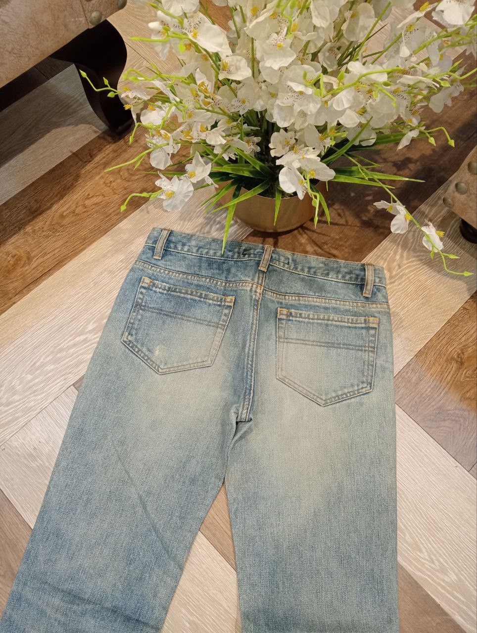 Katharine Hamnett London KATHARINE HAMNETT LONDON FLARED DENIM PANTS - SIZE S Size 29" - 10 Thumbnail