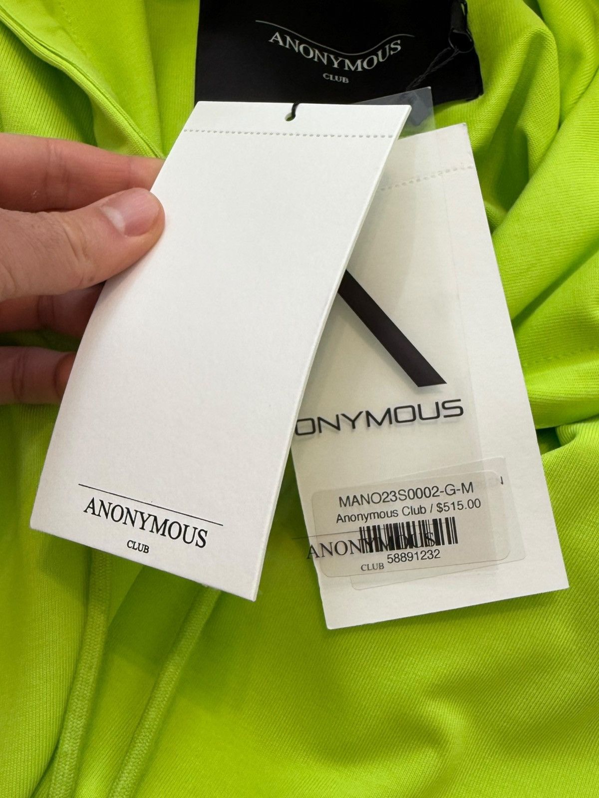 Anonymous Club Club Couture Logo Crystal Green Hoodie Size US M / EU 48-50 / 2 - 12 Thumbnail