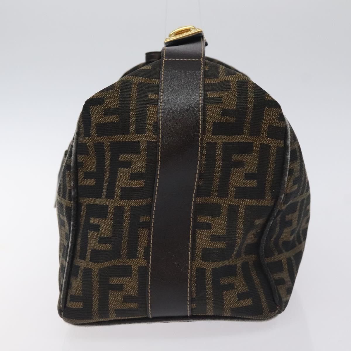 Fendi FENDI Zucca Canvas Hand Bag Black Brown Size ONE SIZE - 4 Thumbnail