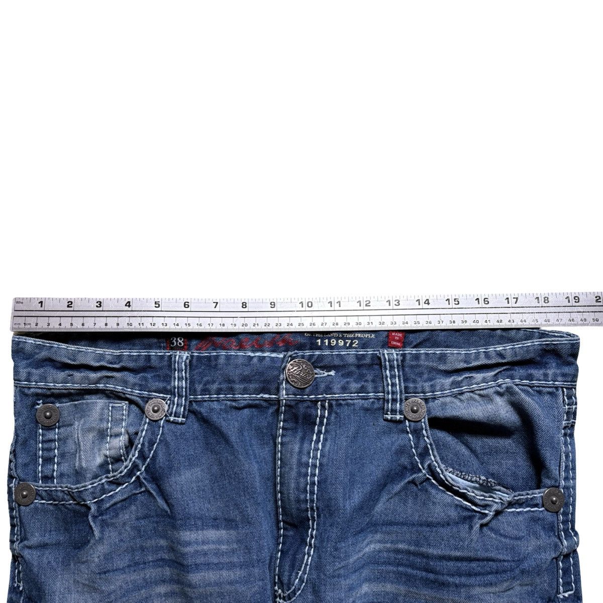 Other Vintage Y2K Parish Nation Distressed Flap Pocket Jeans 38X31 Size US 38 / EU 54 - 6 Thumbnail