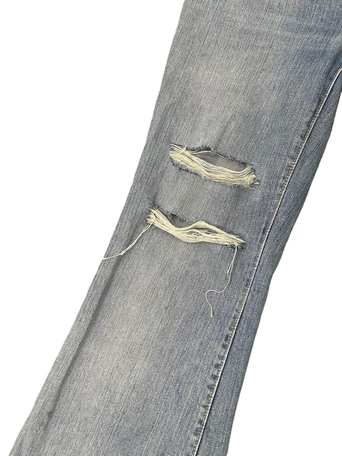 Japanese Brand Flare Jeans Blue Way Japan Faded Distress Boot Cut 7🟦6 Size US 30 / EU 46 - 6 Thumbnail