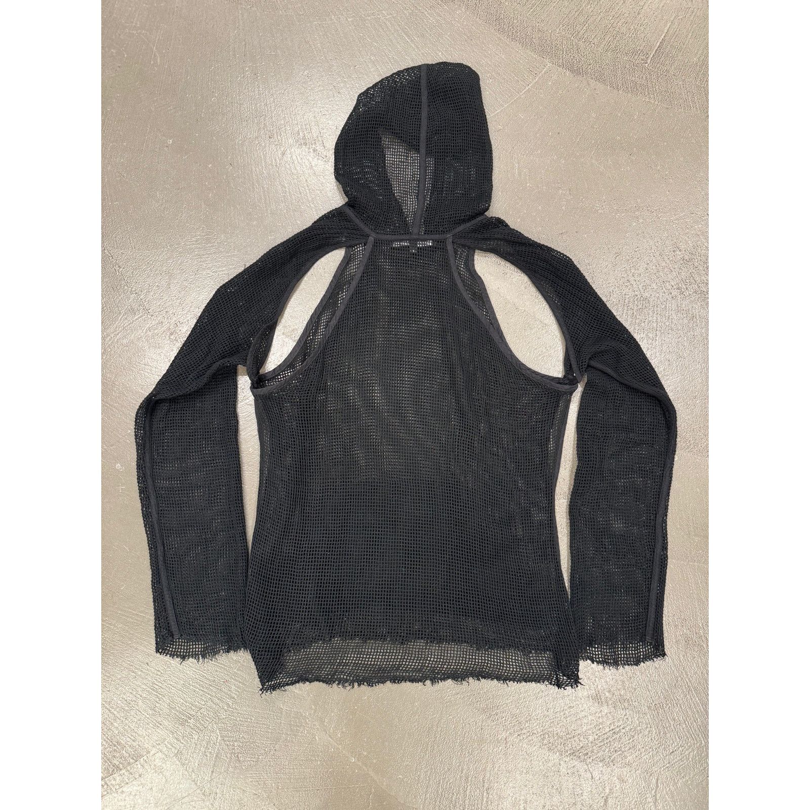 Raf Simons S/S 2003 Raf Simons mesh cutout hoodie Size US M / EU 48-50 / 2 - 3 Thumbnail