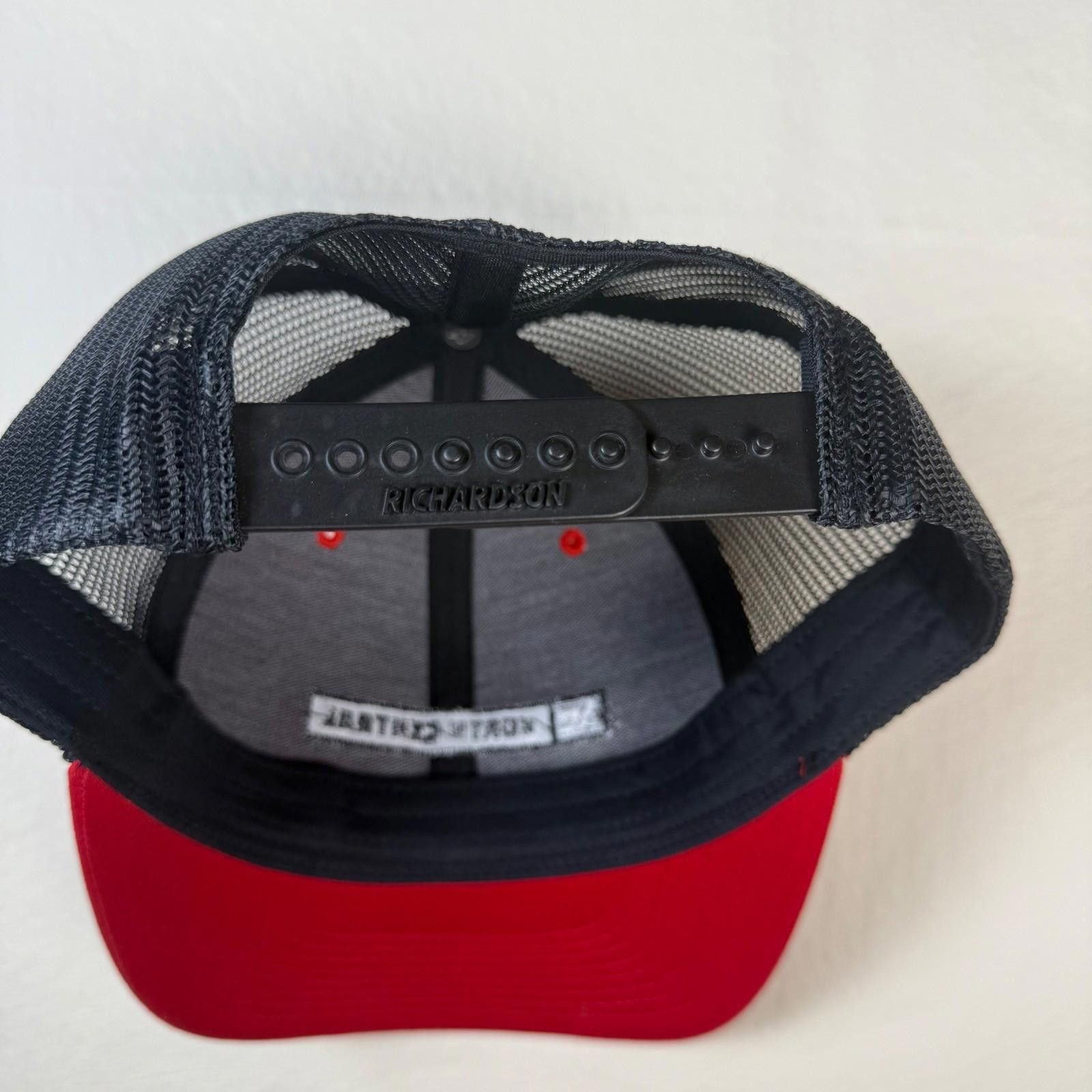 Richardson Richardson 112 Trucker Hat Red Black North Central NC Size ONE SIZE - 5 Thumbnail