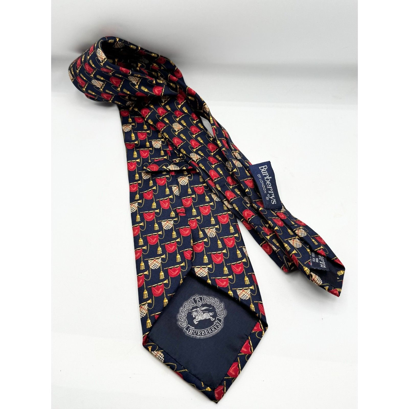 Burberry Burberry's of London silk tie necktie Size ONE SIZE - 4 Thumbnail