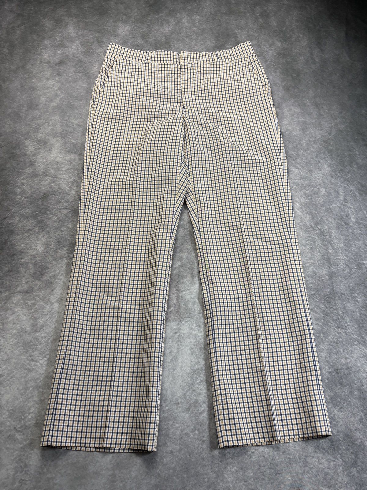 Vintage 1970s Plaid Trousers Vintage R.W. Camp Talon Zipper Pants 34 Size US 34 / EU 50 - 2 Thumbnail