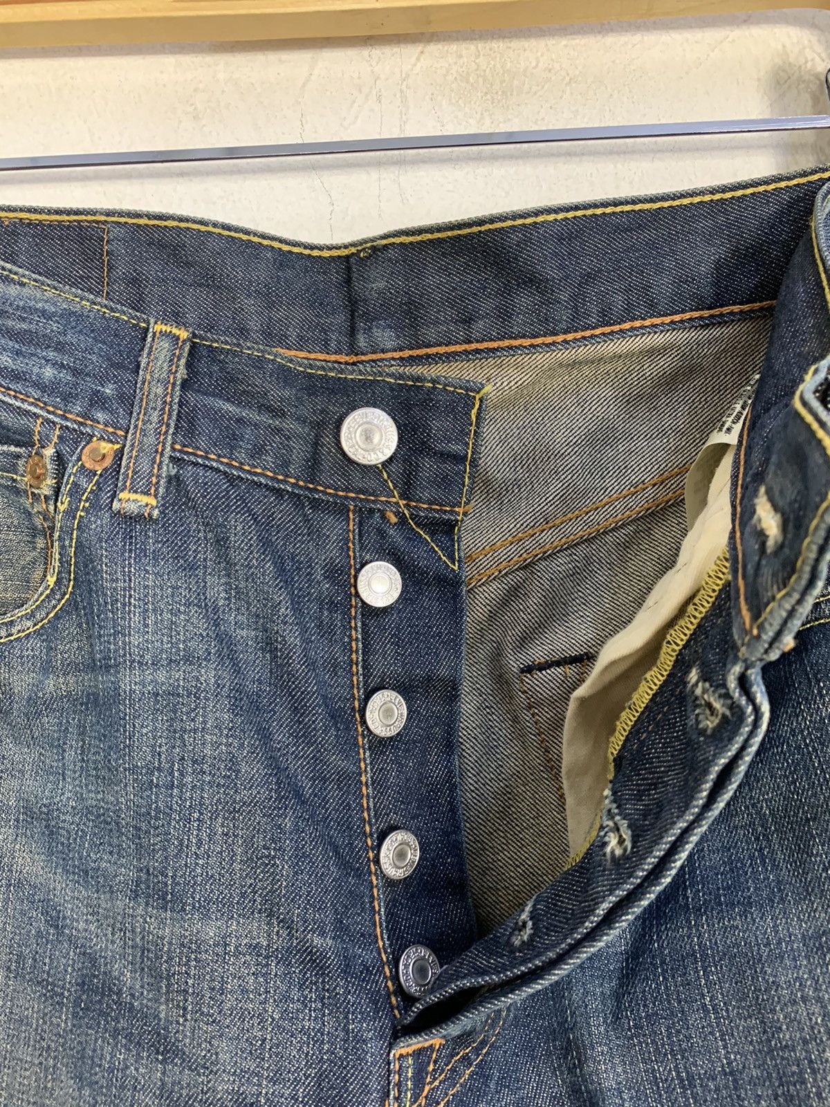 Levi's Hype 90s Levi’s Strauss Lot 501 Indigo Denim Jeans Buttonfly Size US 29 - 6 Thumbnail