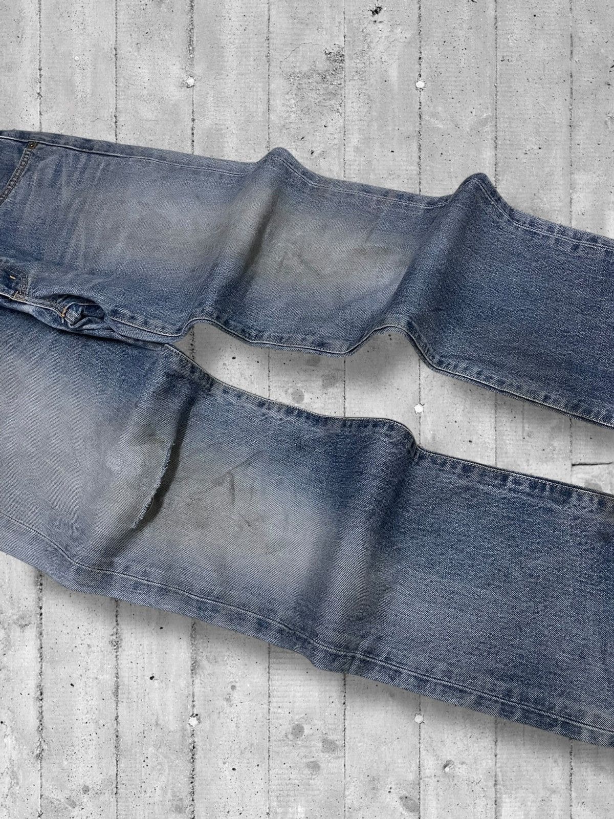 Designer × Edwin × Vintage Vintage 1990s Japan Designer Edwin 503 Distressed Blue Denim Size US 32 / EU 48 - 5 Thumbnail