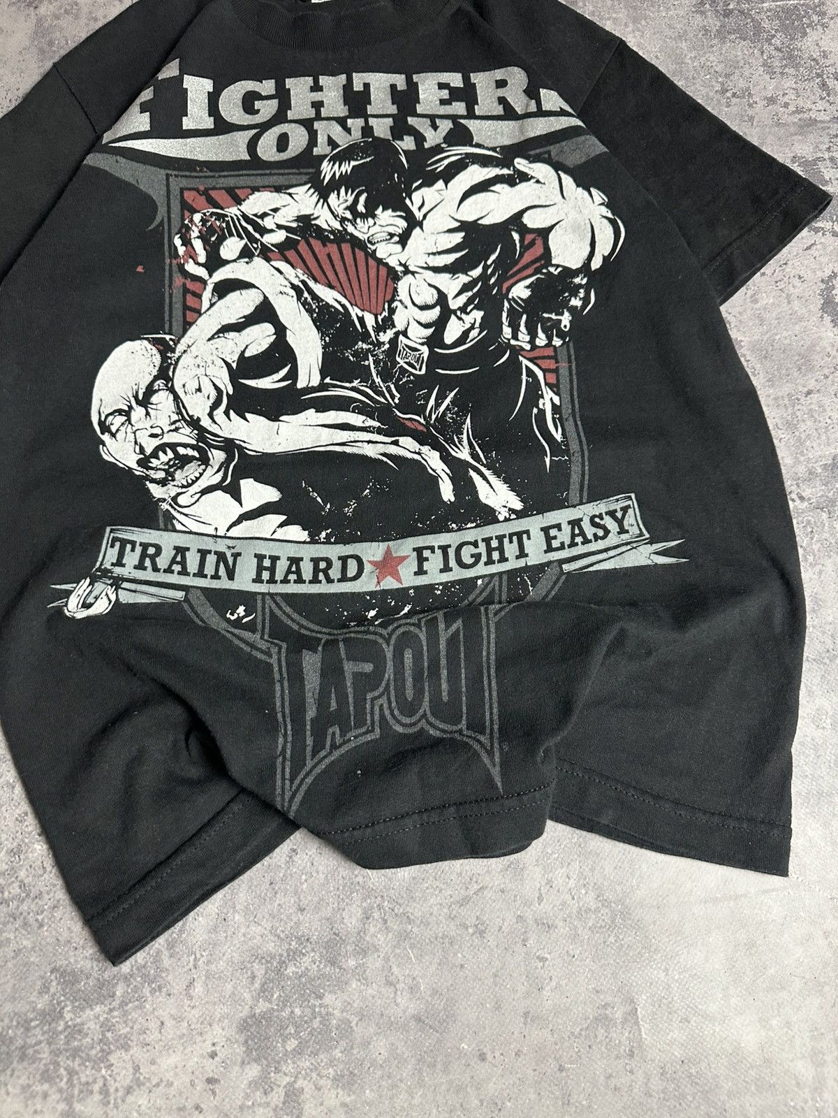 Tapout Vintage Y2K Tapout 'Fighters Only' Affliction Skate T-Shirt Size US S / EU 44-46 / 1 - 4 Thumbnail