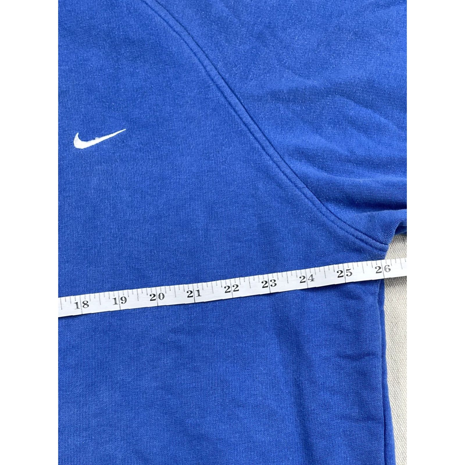Nike VINTAGE Nike Hoodie XL Blue Pullover Swoosh Long Sleeve Mens Size US XL / EU 56 / 4 - 5 Thumbnail