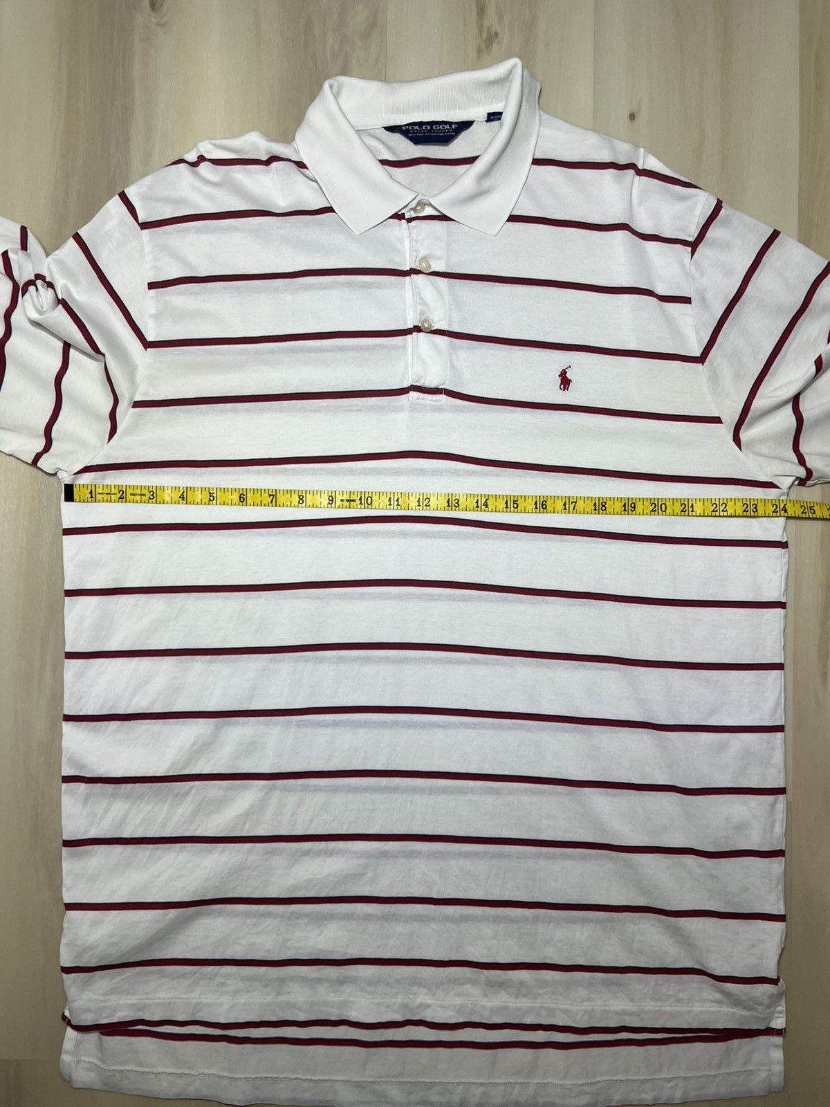 Polo Ralph Lauren Polo Golf Ralph Lauren Pima Cotton Stripe red Polo Shirt Size US L / EU 52-54 / 3 - 6 Thumbnail