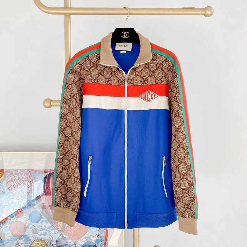Gucci Gucci Multicolor Logo Print Jacket- DMC Size US M / EU 48-50 / 2 - 1 Thumbnail