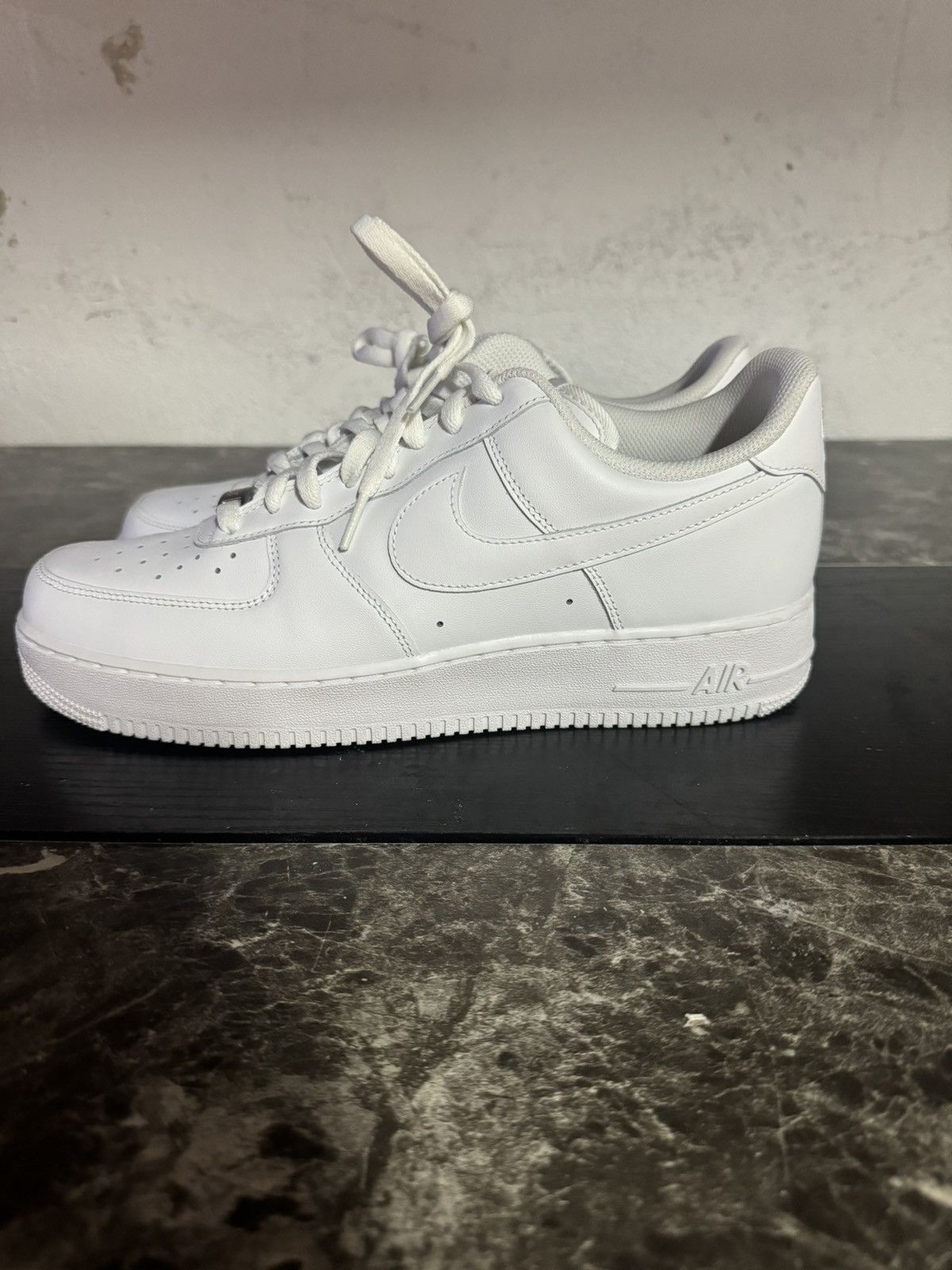 Nike Nike Air Force one ‘07 white mens size 12 worn once Size US 12 / EU 45 - 3 Thumbnail