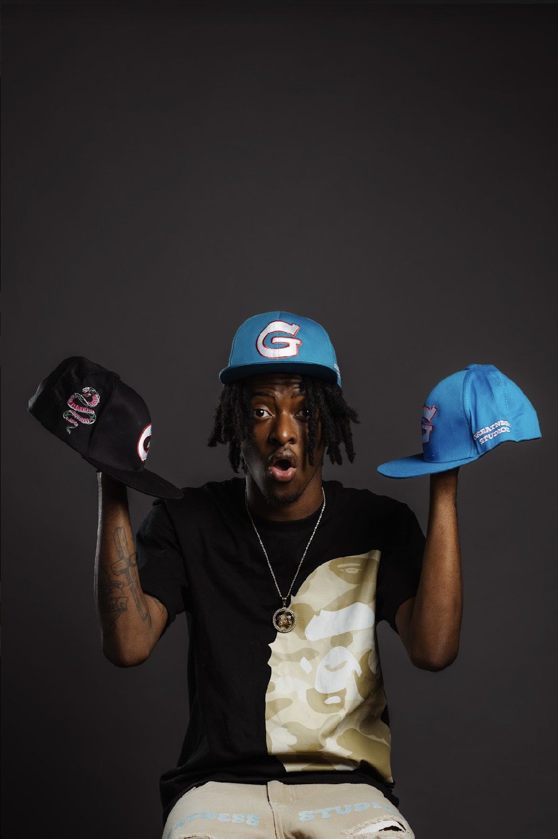 Other Black “The World Is Yours” Hats Size 36 - 1 Thumbnail