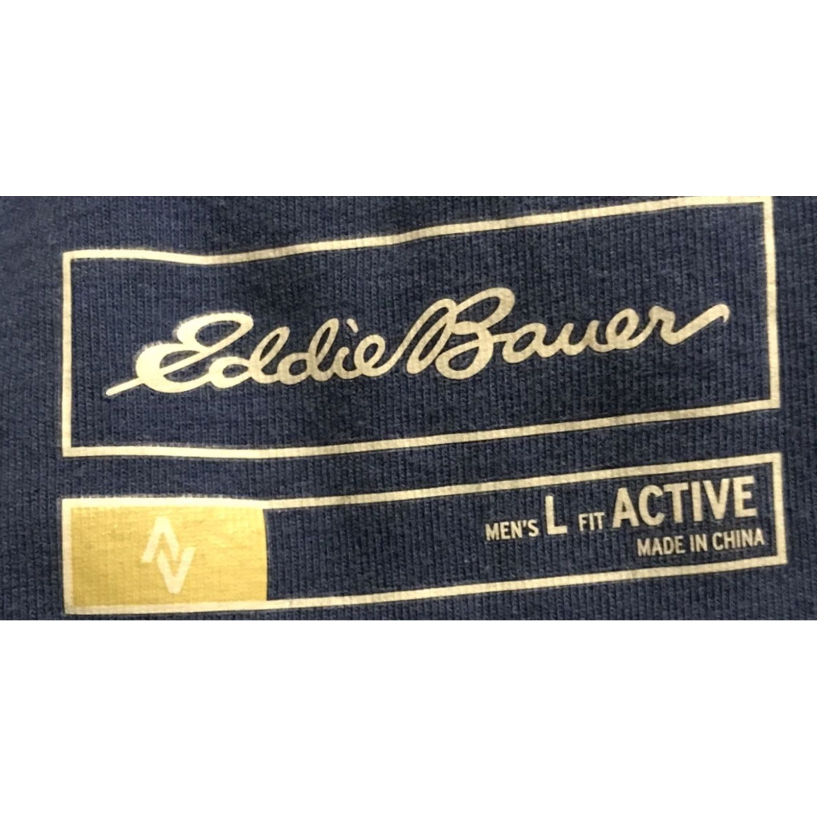 Eddie Bauer Eddie Bauer T-Shirt Men Large Blue Short Sleeve Crew Neck Casual Top B12 Size US L / EU 52-54 / 3 - 3 Thumbnail