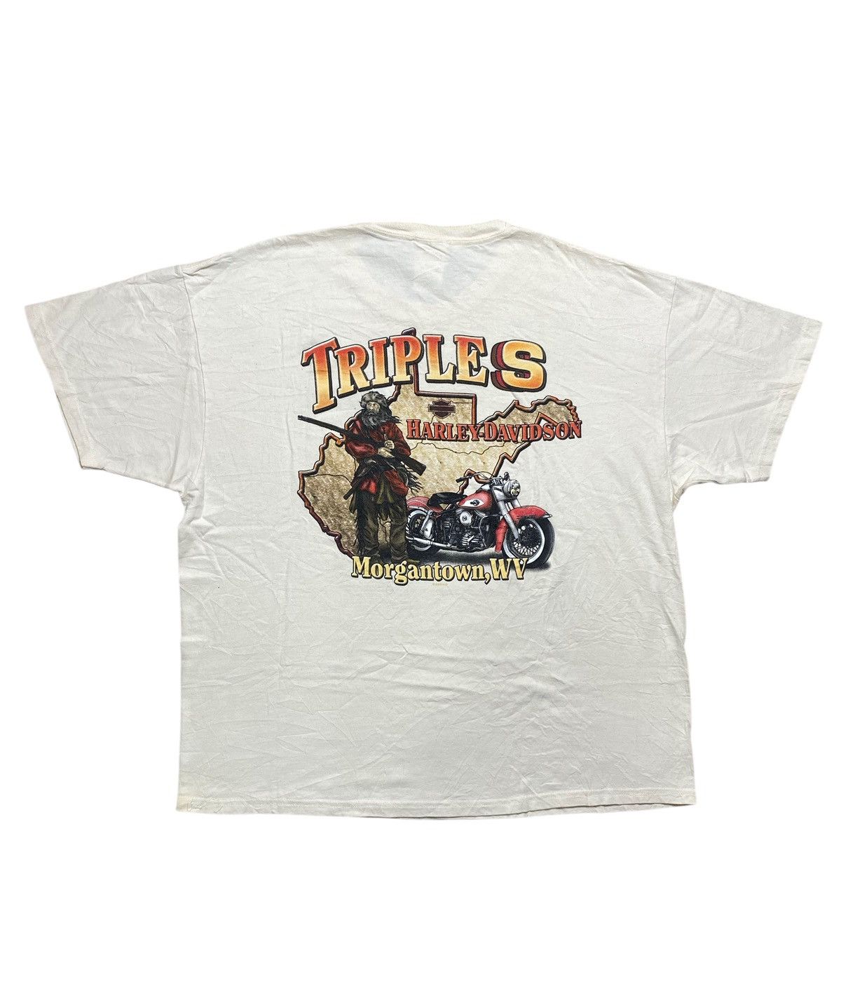 Harley Davidson VINTAGE HARLEY DAVIDSON TRIPLE S MORGANTOWN WV Size US XL / EU 56 / 4 - 9 Thumbnail