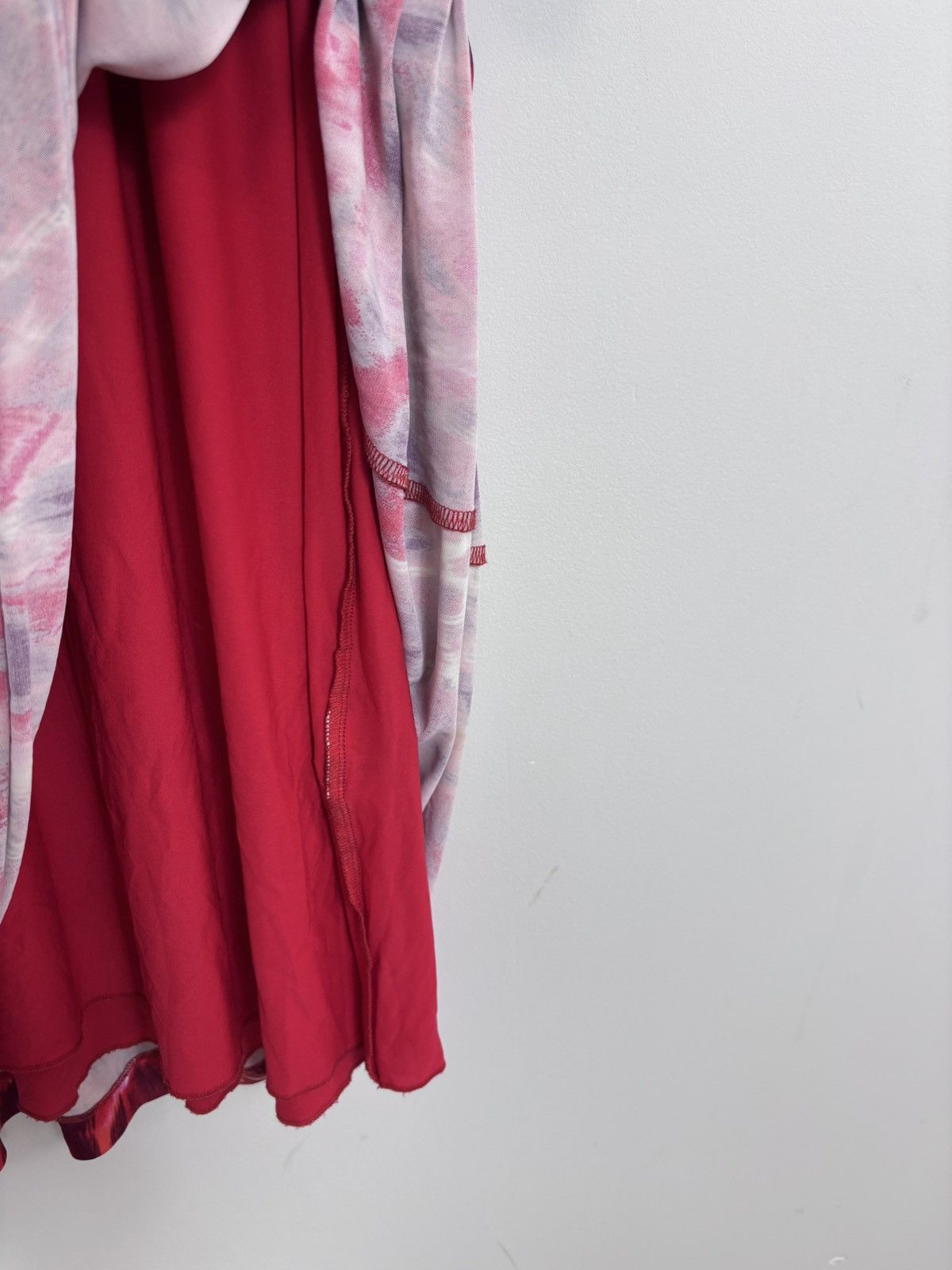 Iceberg Iceberg Women’s Red Abstract Animal Print V-Neck Dress Size L / US 10 / IT 46 - 9 Thumbnail