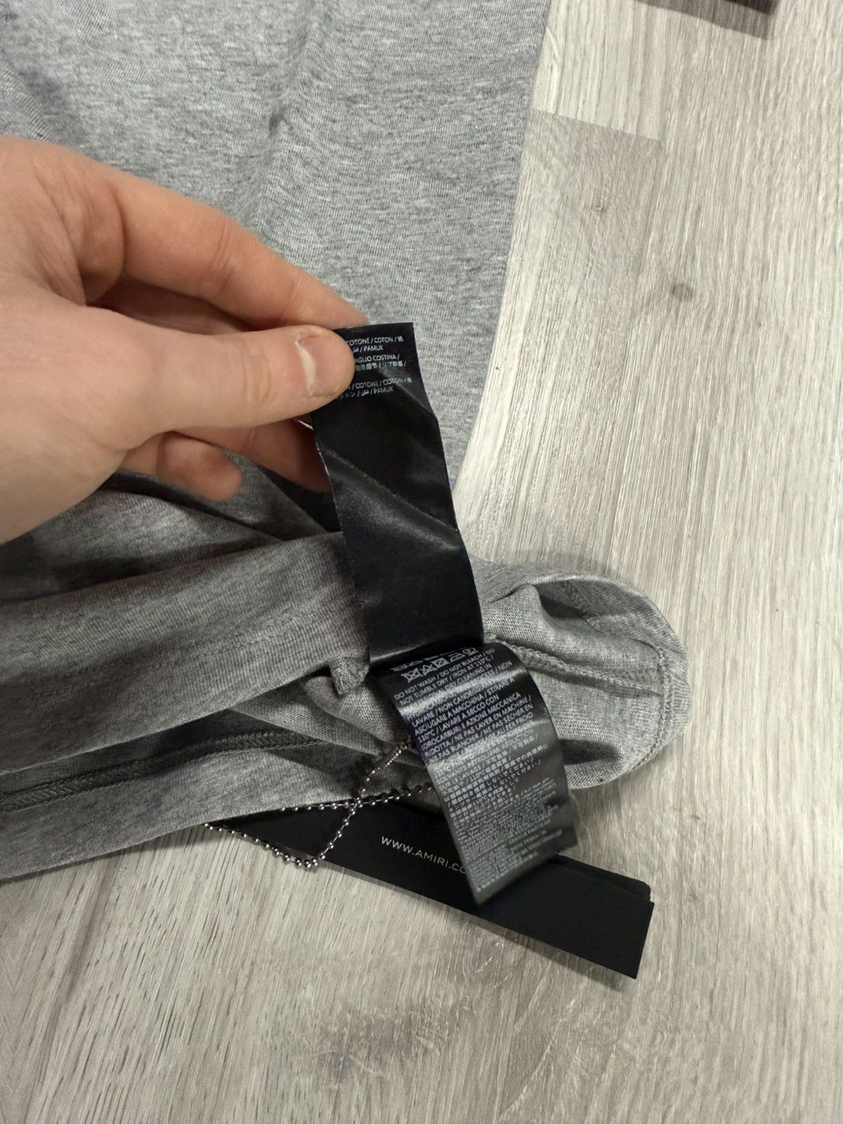 Amiri Amiri MA Logo Heather Grey Tee Size US XS / EU 42 / 0 - 6 Thumbnail