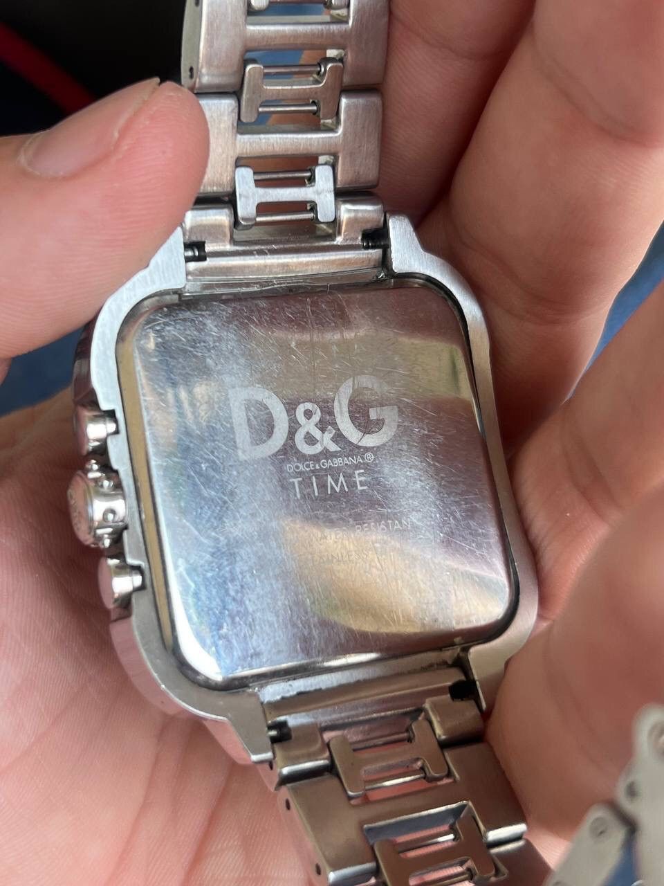 Dolce & Gabbana D&G MEN'S METAL BIG CHUNKY METAL STEEL QUARTZ WATCH 2000S Size ONE SIZE - 11 Thumbnail