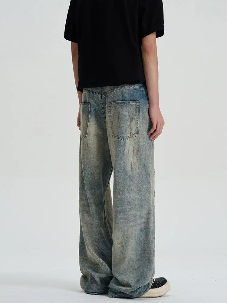 Japanese Brand × Jean Distressed Baggy Denim Jeans Size US 32 / EU 48 - 1 Thumbnail