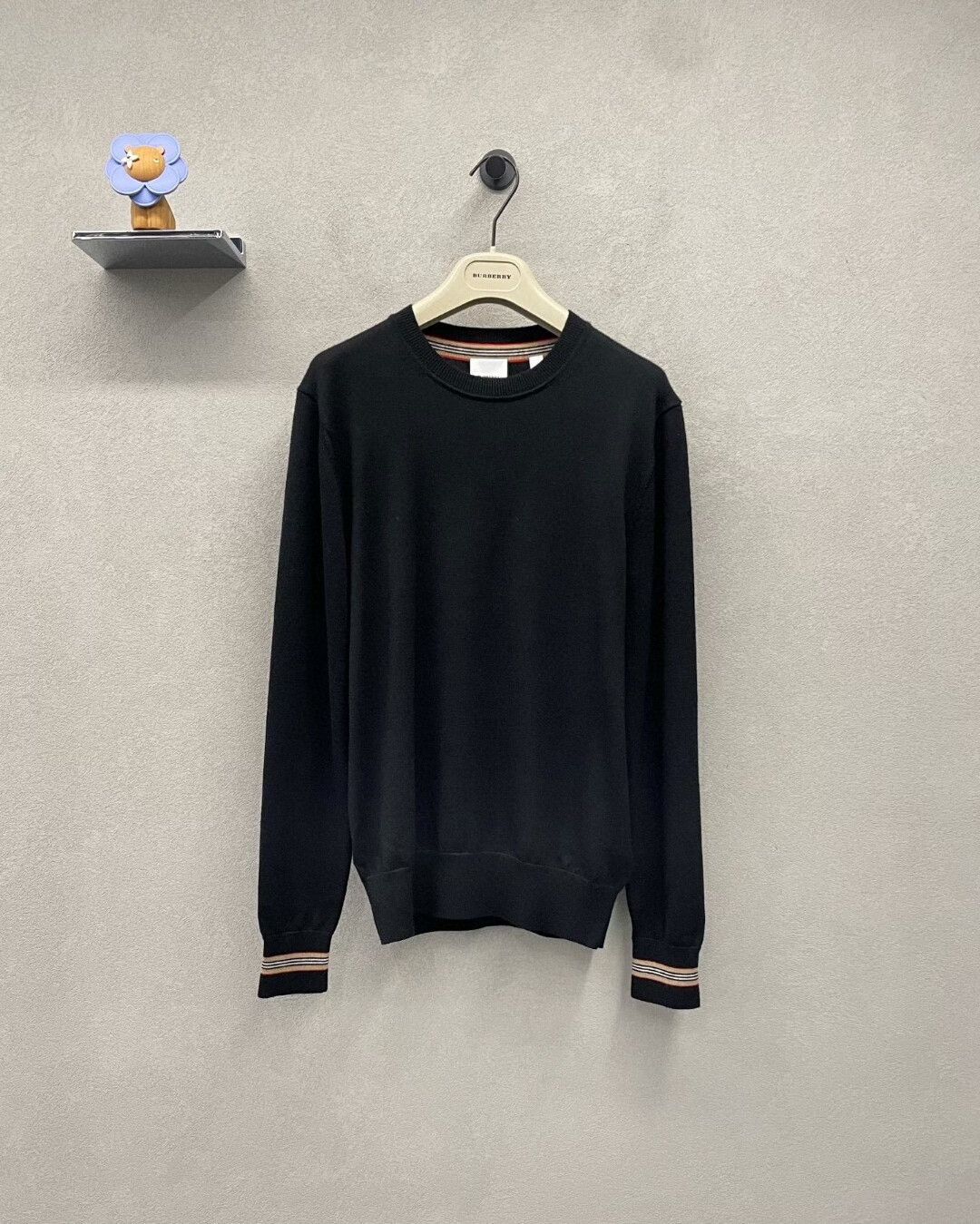 Burberry burberry black knit sweater size 180/92A Size US M / EU 48-50 / 2 - 1 Thumbnail