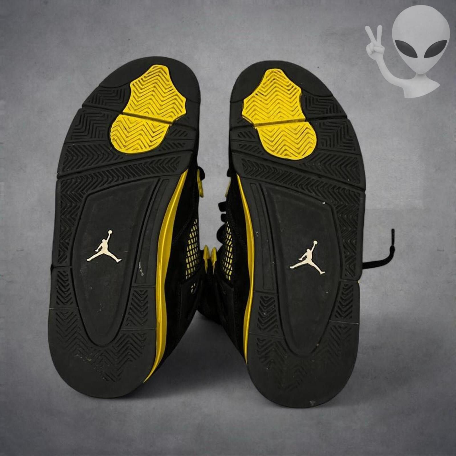 Nike Jordan 4 Retro Thunder Mens 10 Black Yellow DH6927-017 Size US 10 / EU 43 - 6 Thumbnail