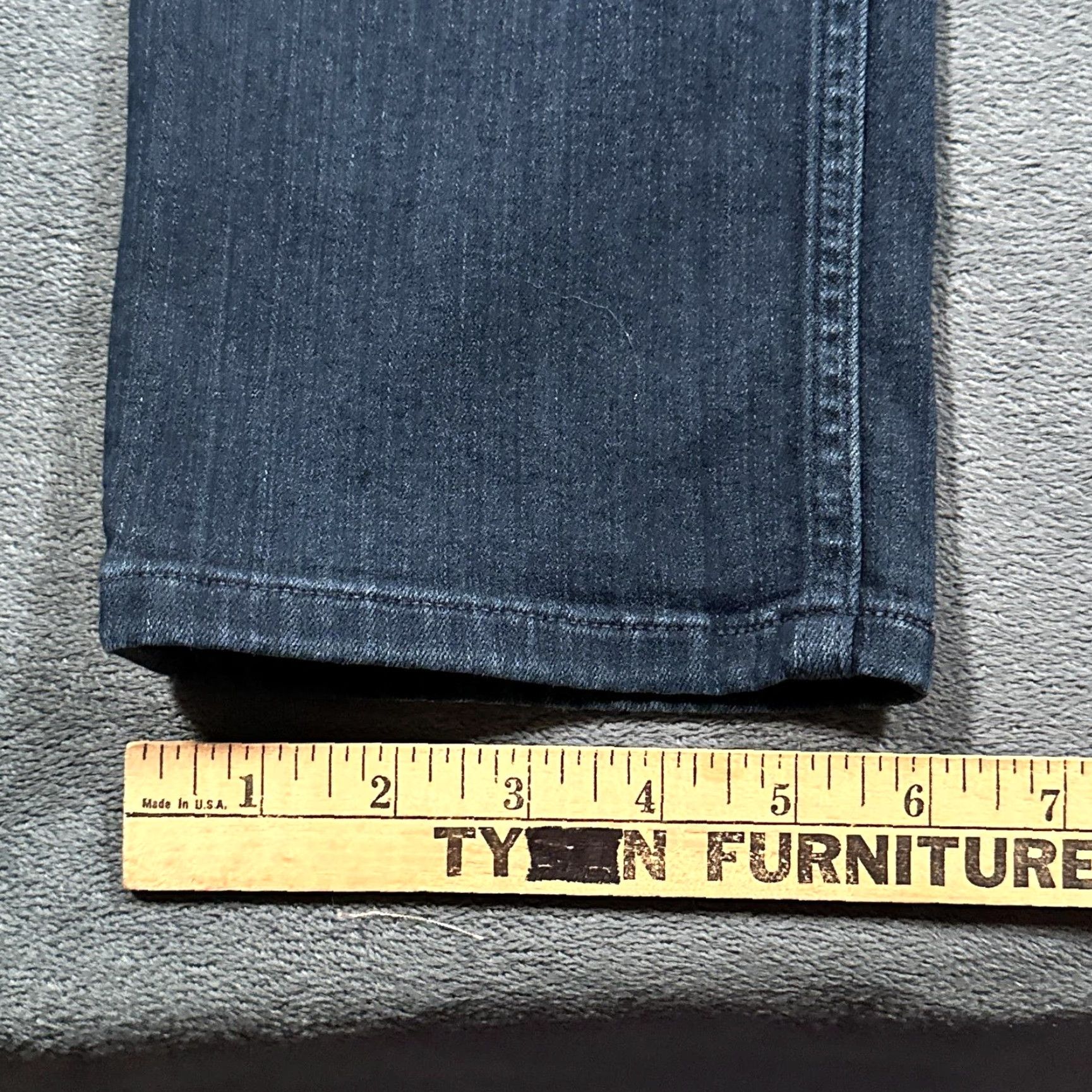 Paige Paige Federal Jeans Mens 31 Blue Slim Straight Leg Stretch Denim Dark Wash Pants Size US 31 - 3 Thumbnail