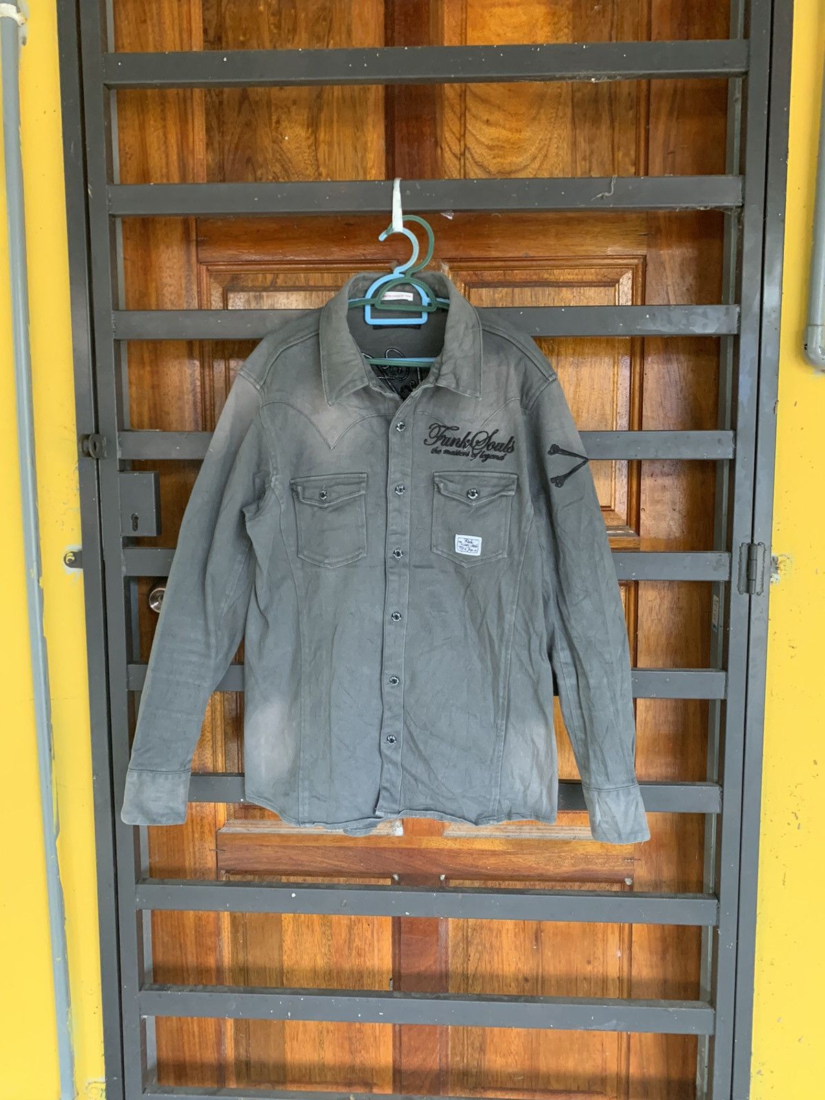 Japanese Brand Real Master Black Anecdote Flannel Style Size L / US 10 / IT 46 - 1 Thumbnail