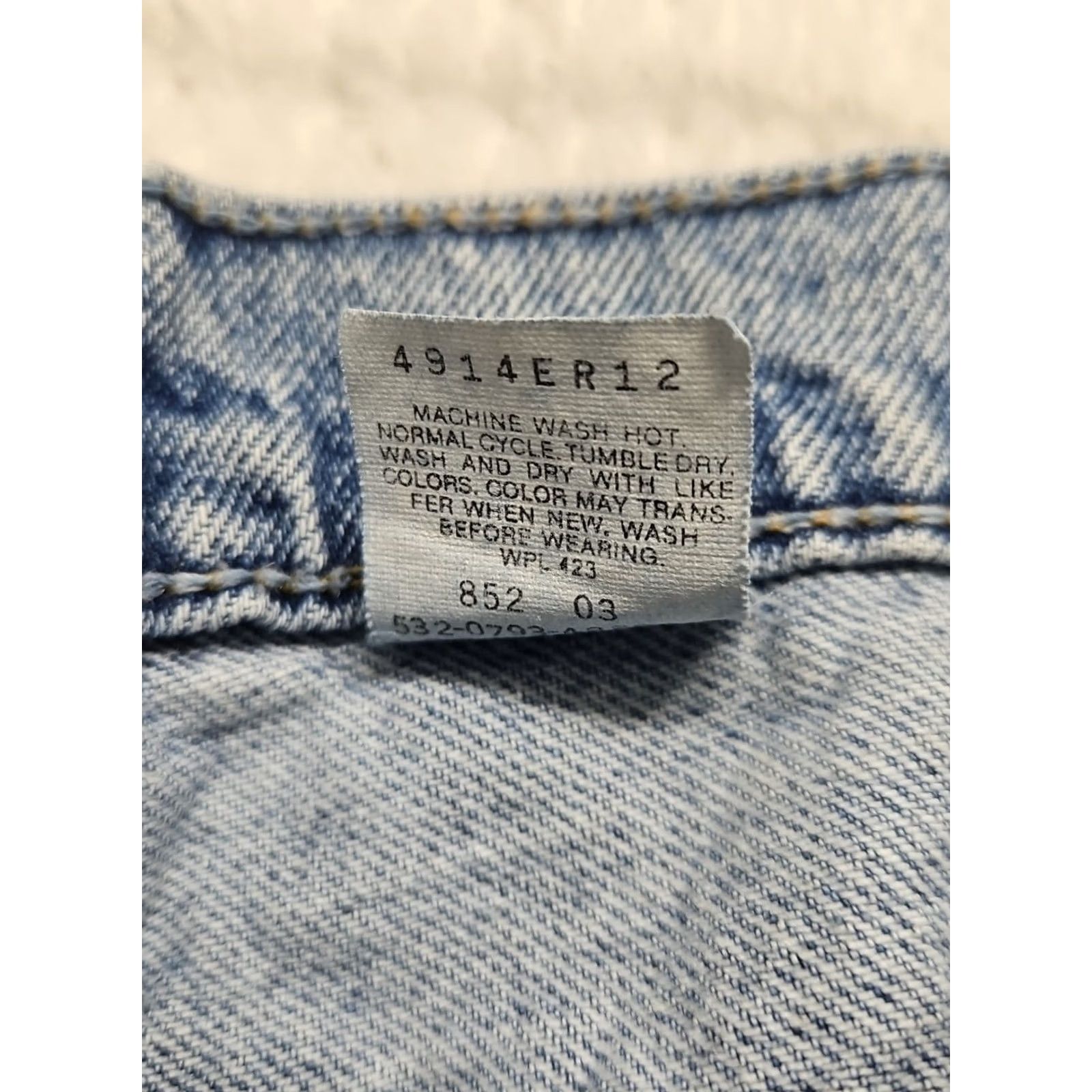 Levi's VINTAGE Levi’s 491 High Waist Tapered Mom Jeans Womens 28x30 Blue Denim USA 90s Jeans Womens Size 28" / US 6 / IT 42 - 5 Thumbnail