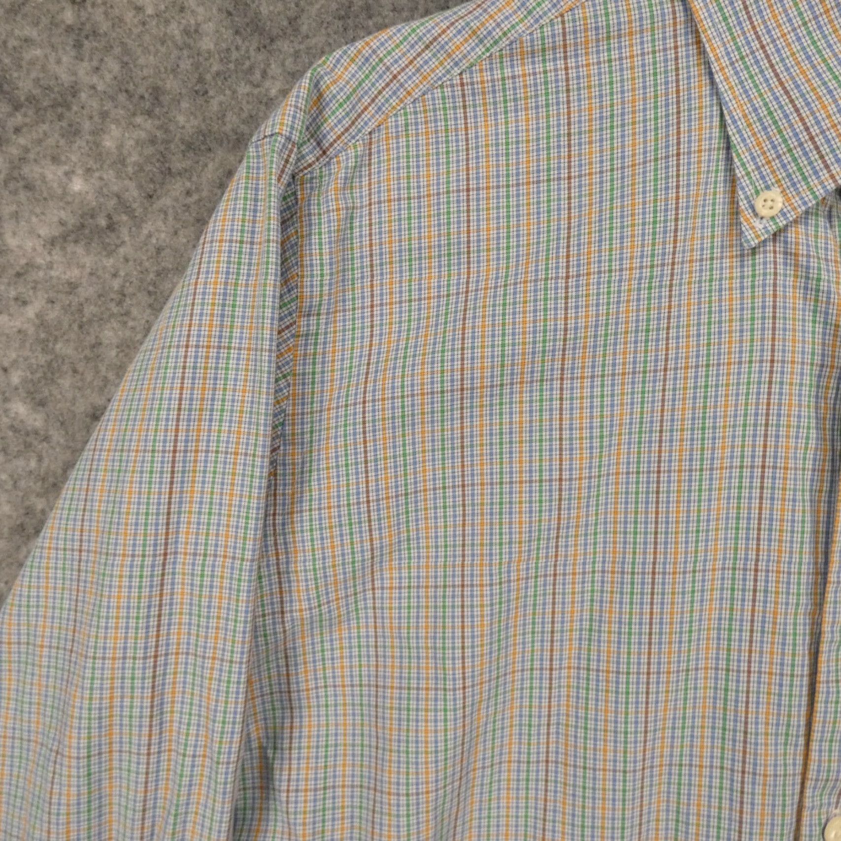 Peter Millar Peter Millar Shirt Mens Medium Long Sleeve Button Up Blue Green Check Shirt Size US M / EU 48-50 / 2 - 3 Thumbnail