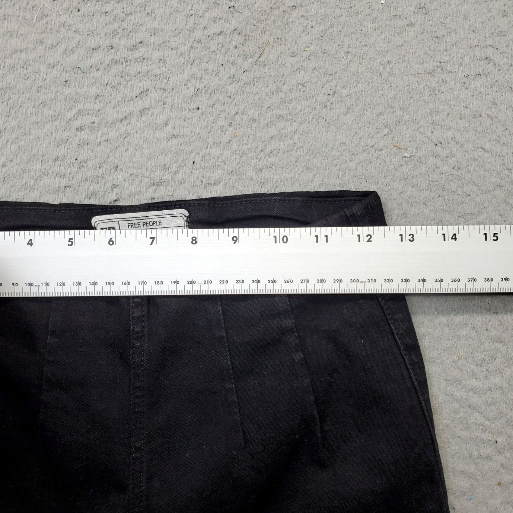 Free People VINTAGE Free People Ankle Pants Women 26 Black Cotton Regular Pull On Size 26" / US 2 / IT 38 - 6 Thumbnail