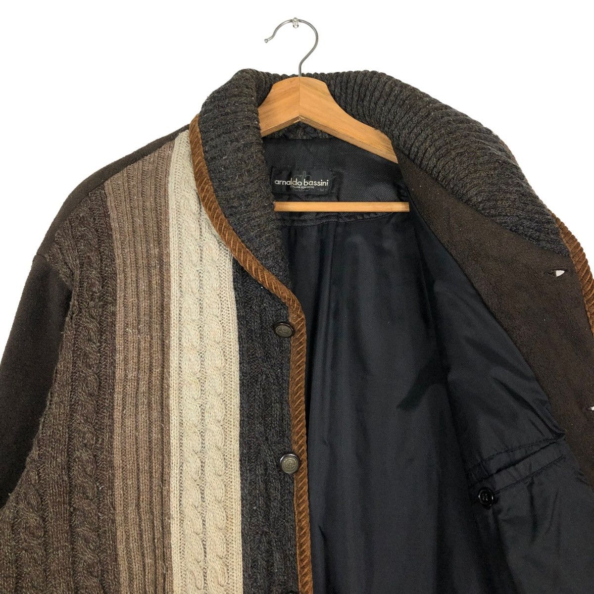 Japanese Brand 🔥VINTAGE BOMBER JACKET CARDIGAN KNIT ARNALDO BASSINI JAPAN Size US M / EU 48-50 / 2 - 12 Thumbnail