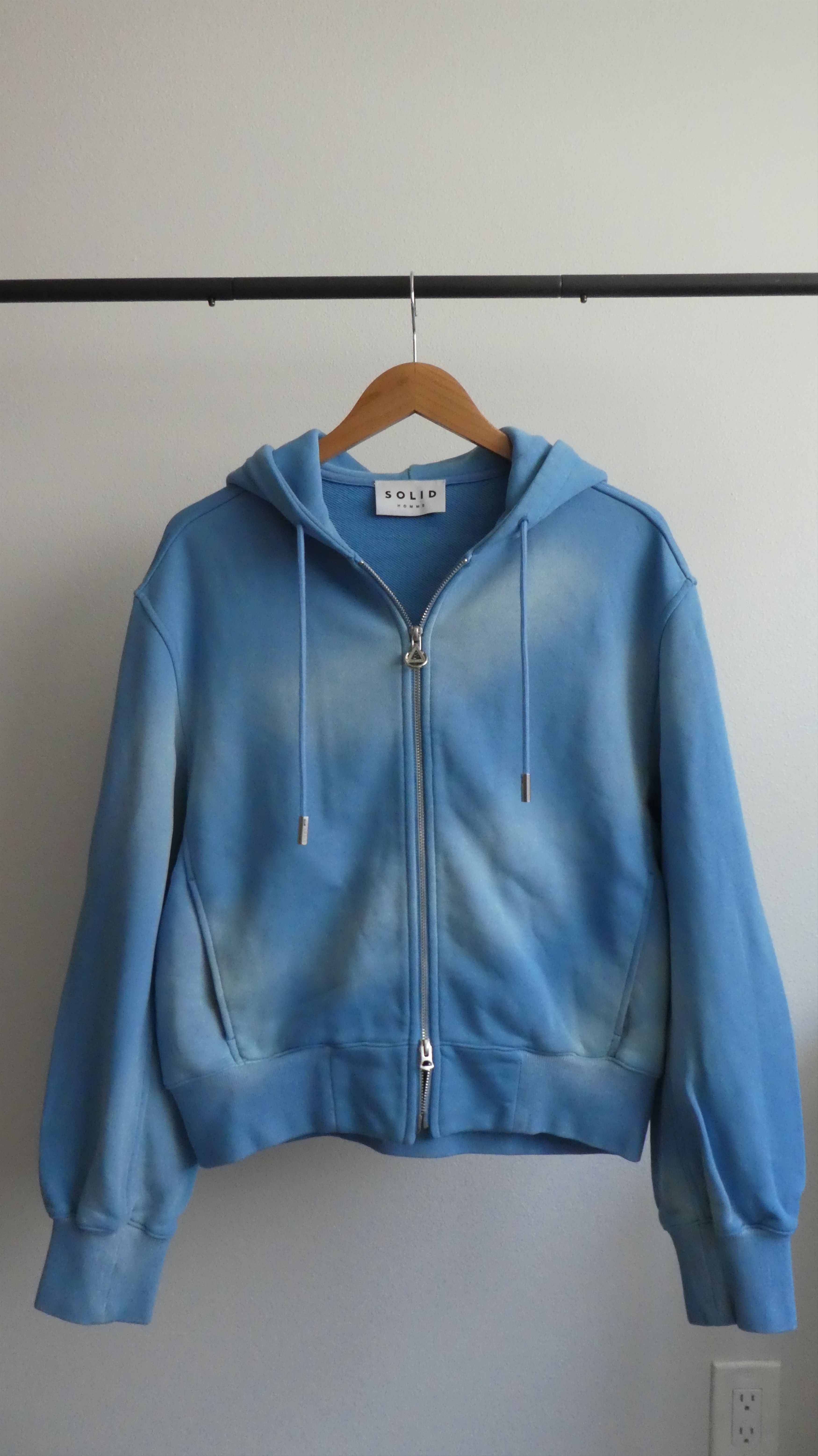 Solid Homme Solid Homme Blue Spectrum Zip Hoodie Size US S / EU 44-46 / 1 - 1 Thumbnail