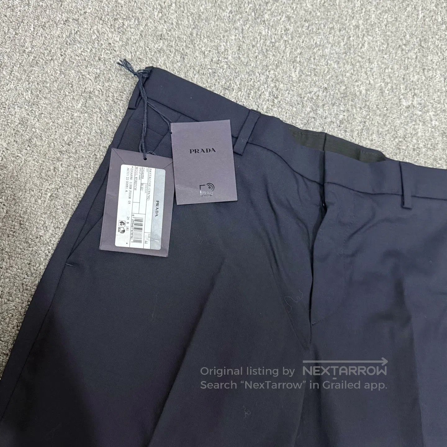 Prada Prada Dark Blue Straight. Size US 28 / EU 44 - 3 Thumbnail