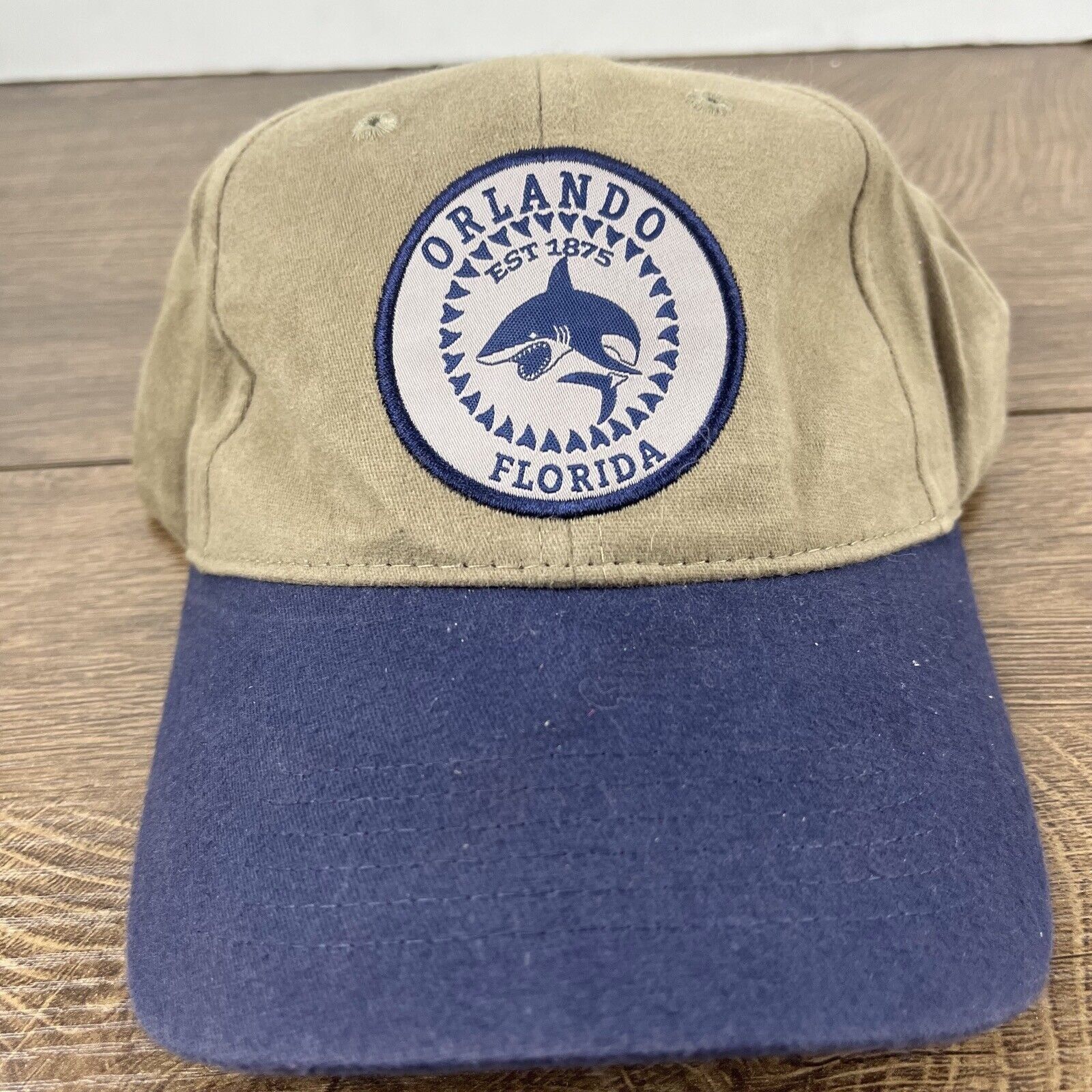 Other Orlando Florida Hat Shark Hat Adjustable Hat Tan Brown Hat A Size ONE SIZE - 5 Thumbnail