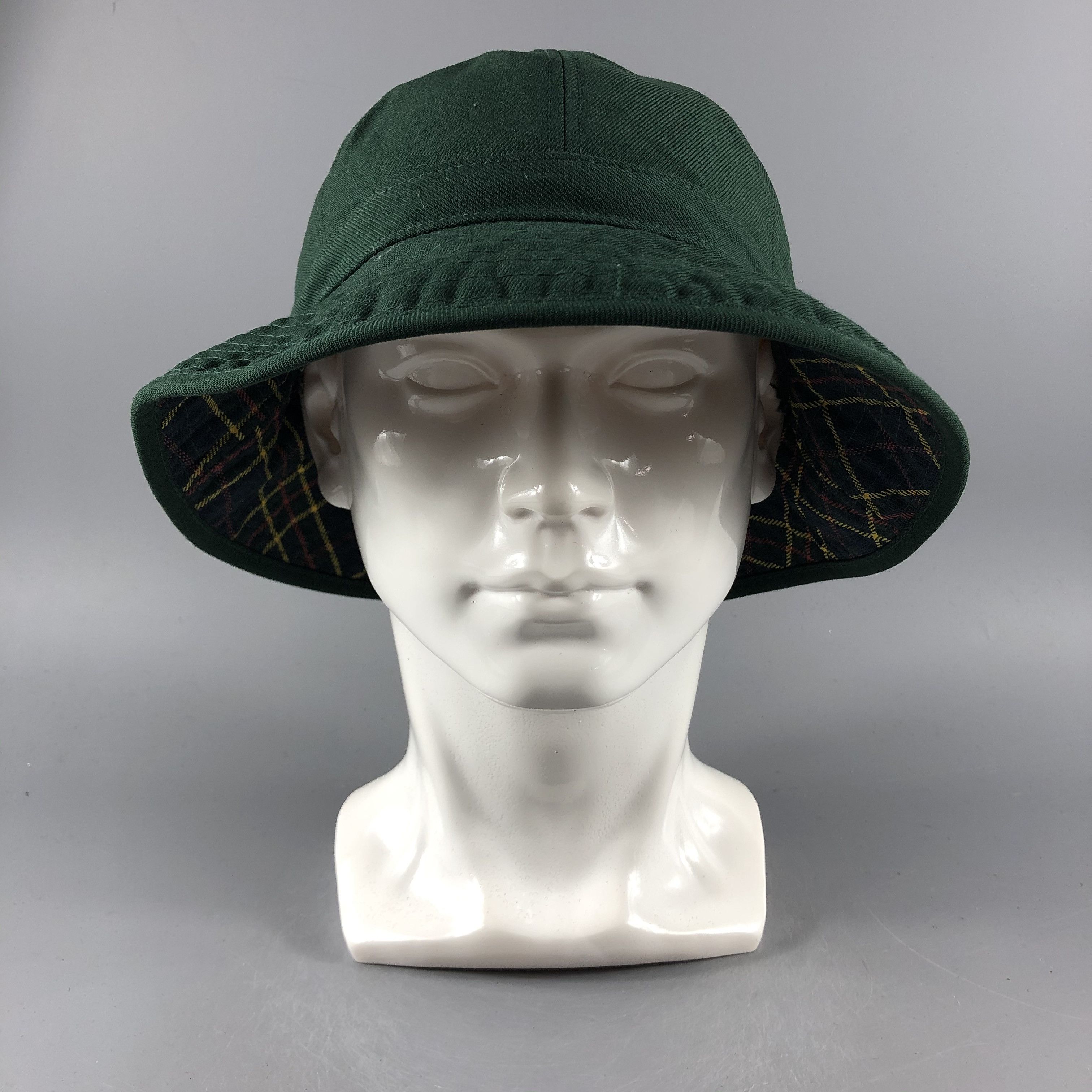 Japanese Brand × Vintage Unknown Green Bucket Hats -D681 Size ONE SIZE - 1 Thumbnail