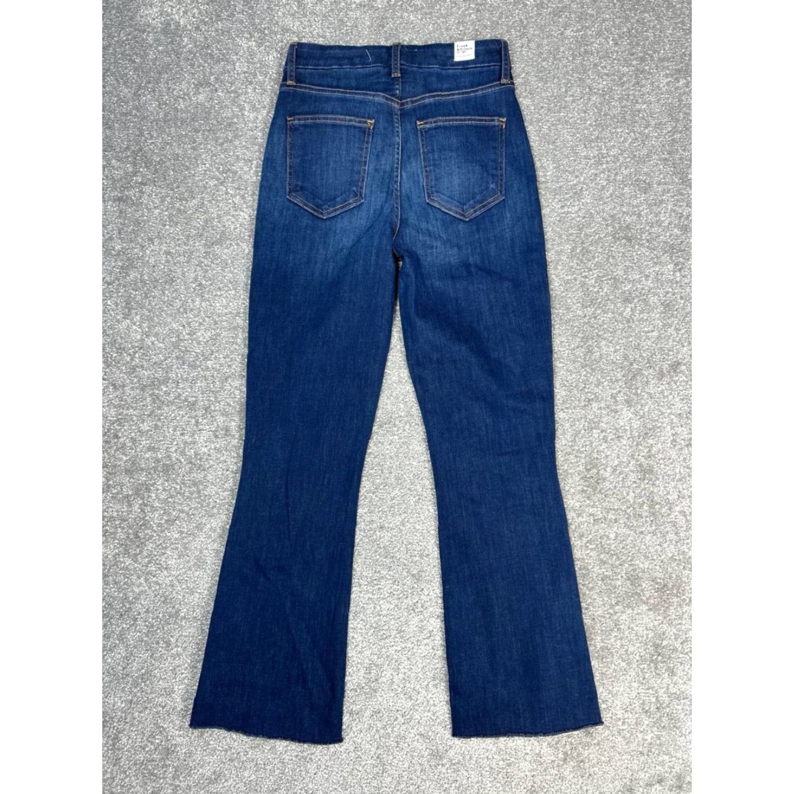 Kilian Frank And Eileen Killian Jeans Womens 25 Blue Denim Mid Rise Bootcut 26x27 Jeans Size 42" / US 20 - 2 Thumbnail