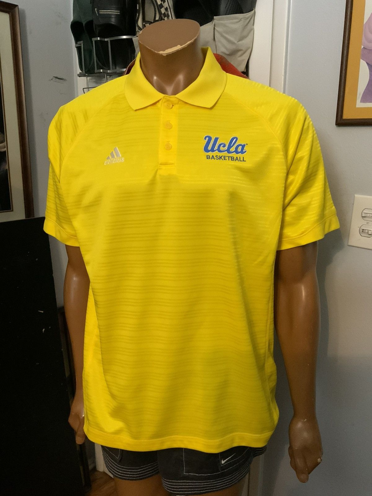 Adidas Adidas Climalite UCLA Bruins Basketball Team Polo Shirt Size US L / EU 52-54 / 3 - 10 Thumbnail