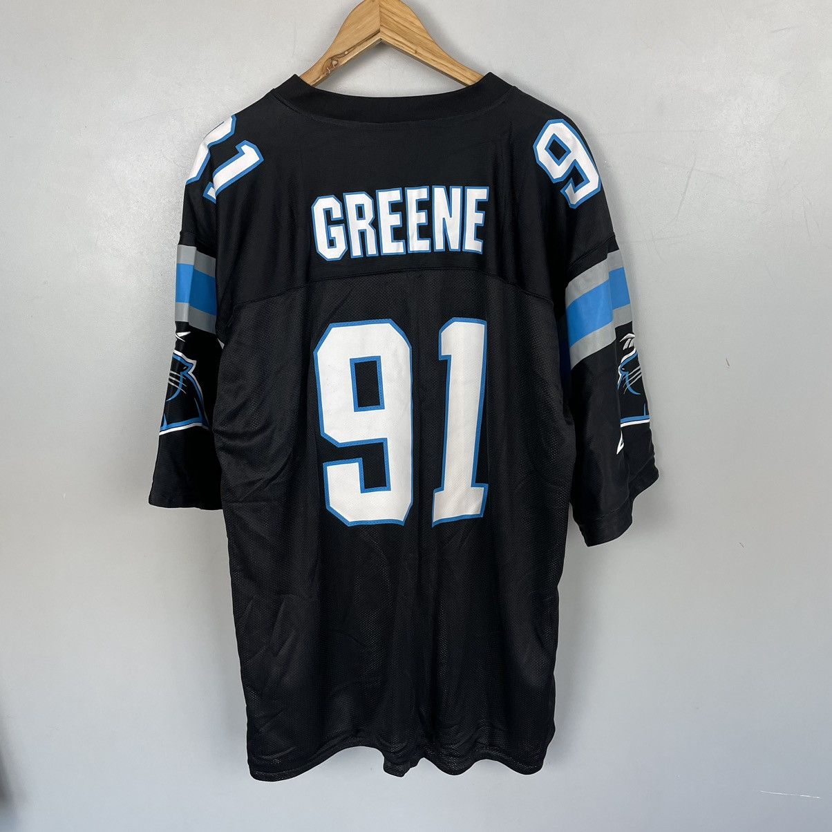NFL × Vintage Kevin Greene Reebok bilateral Jersey Carolina Panthers #91 Size US L / EU 52-54 / 3 - 5 Thumbnail