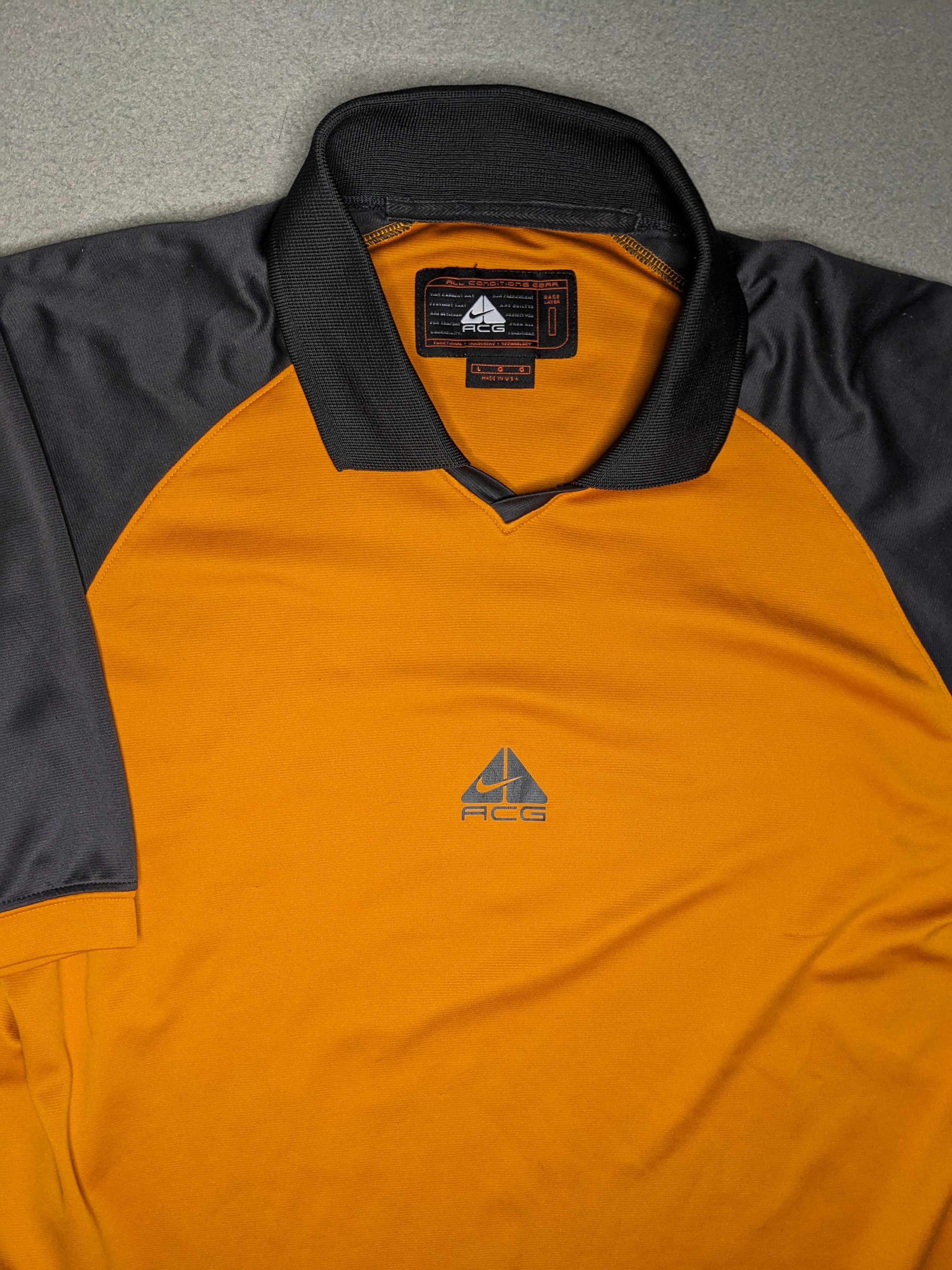Nike ACG VTG Nike ACG Polo Shirt Jersey Large Made USA Gorpcore Y2K Size US L / EU 52-54 / 3 - 3 Thumbnail