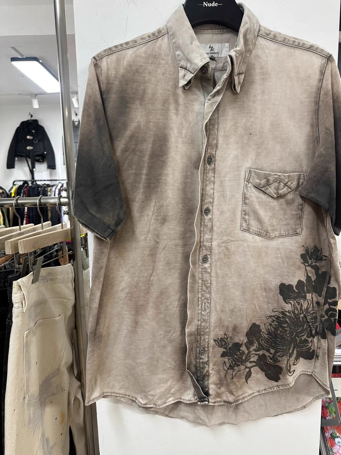 Yohji Yamamoto Yohji Yamamoto Y's Tie-Dye Floral Tee K20 Size US XL / EU 56 / 4 - 5 Thumbnail