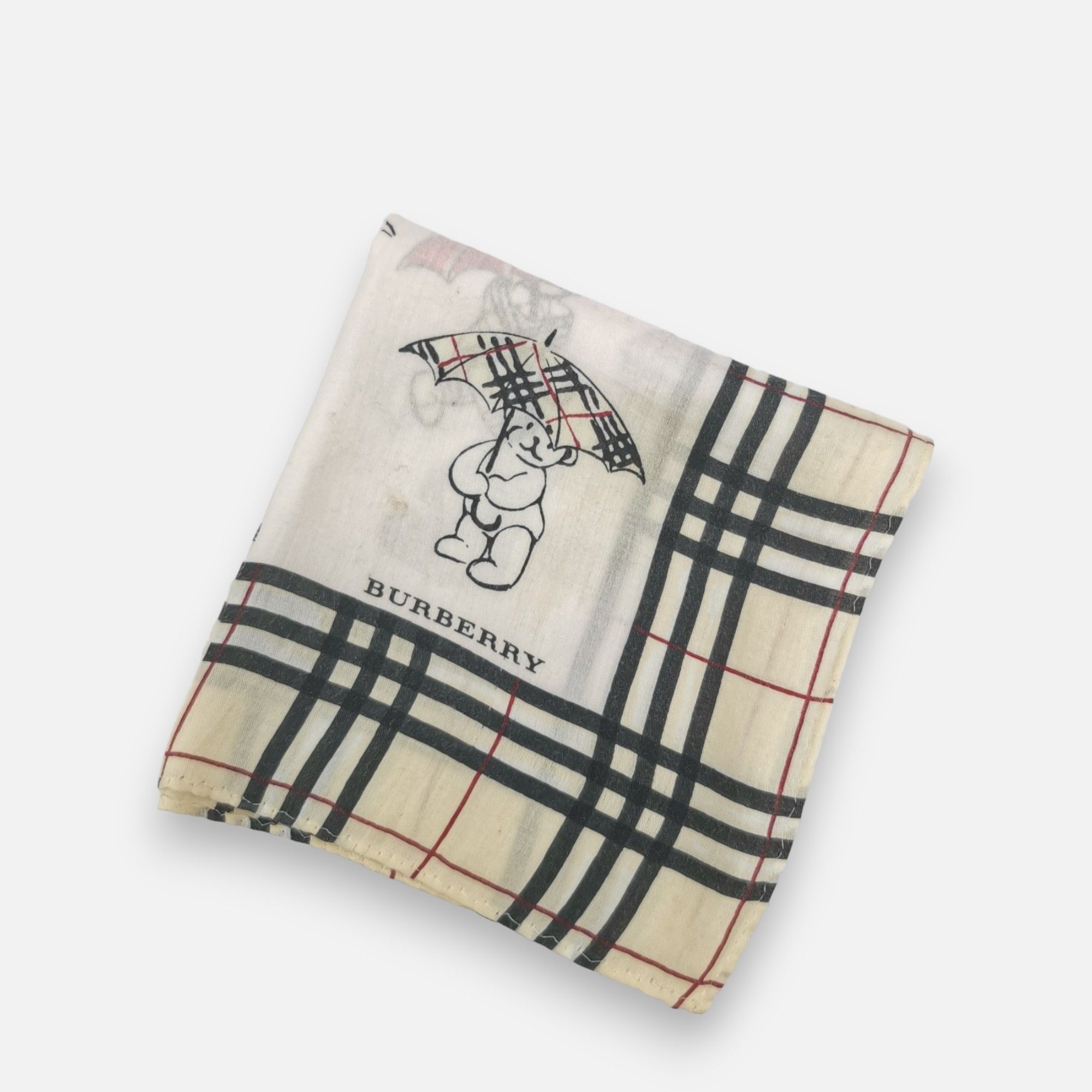 Burberry × Vintage Vintage Burberry Handkerchief Bandana Neckerchief Size ONE SIZE - 4 Thumbnail