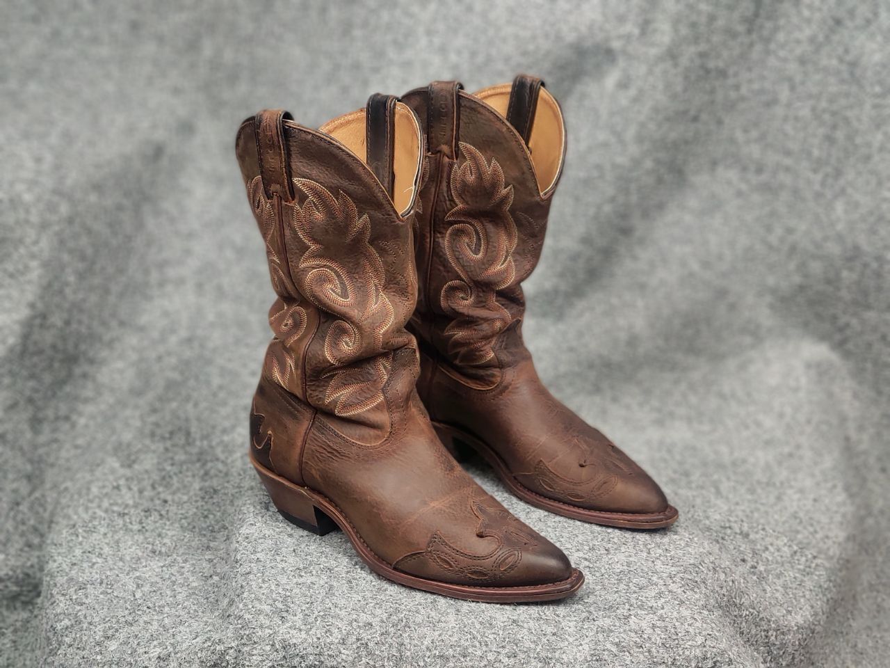 Boulet Vintage Boulet Canada Made Brown Western Cowboy W Boots Size US 7.5 / IT 37.5 - 3 Thumbnail